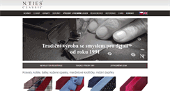 Desktop Screenshot of kravaty-kosile.cz