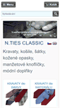 Mobile Screenshot of kravaty-kosile.cz